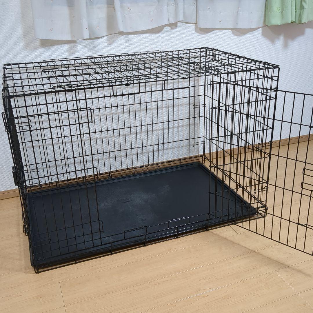 Amazon Basics XL犬用ケージ ダブルドア 122cm