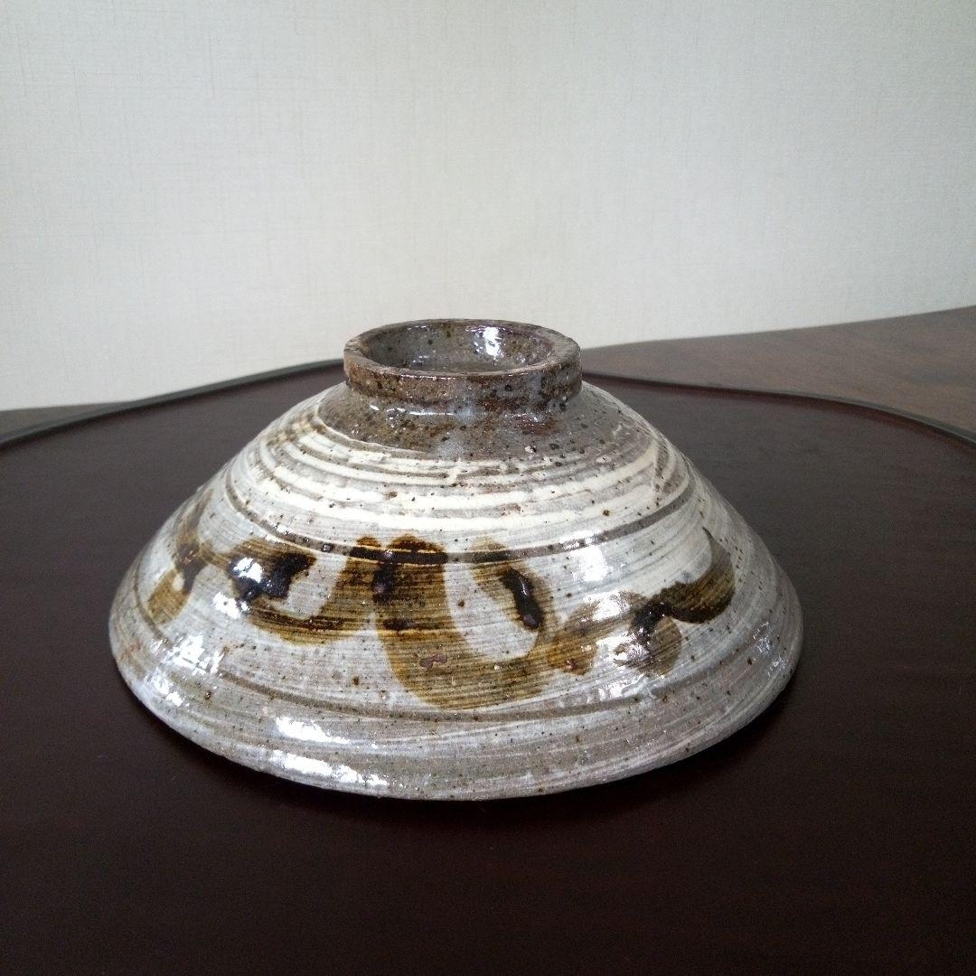 希少！陶芸作家《吉田明》作　三島抹茶茶碗　裏面　鶏龍山写し　共箱付