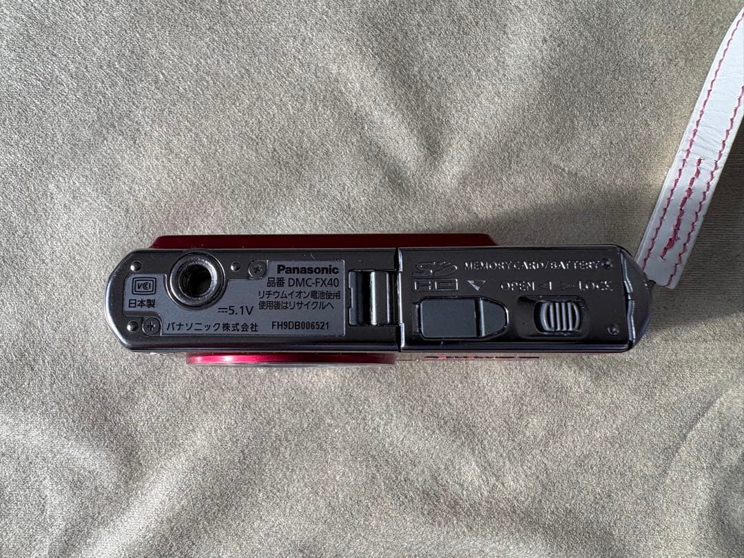 《動作確認済》LUMIX DMC-FX40 レッド