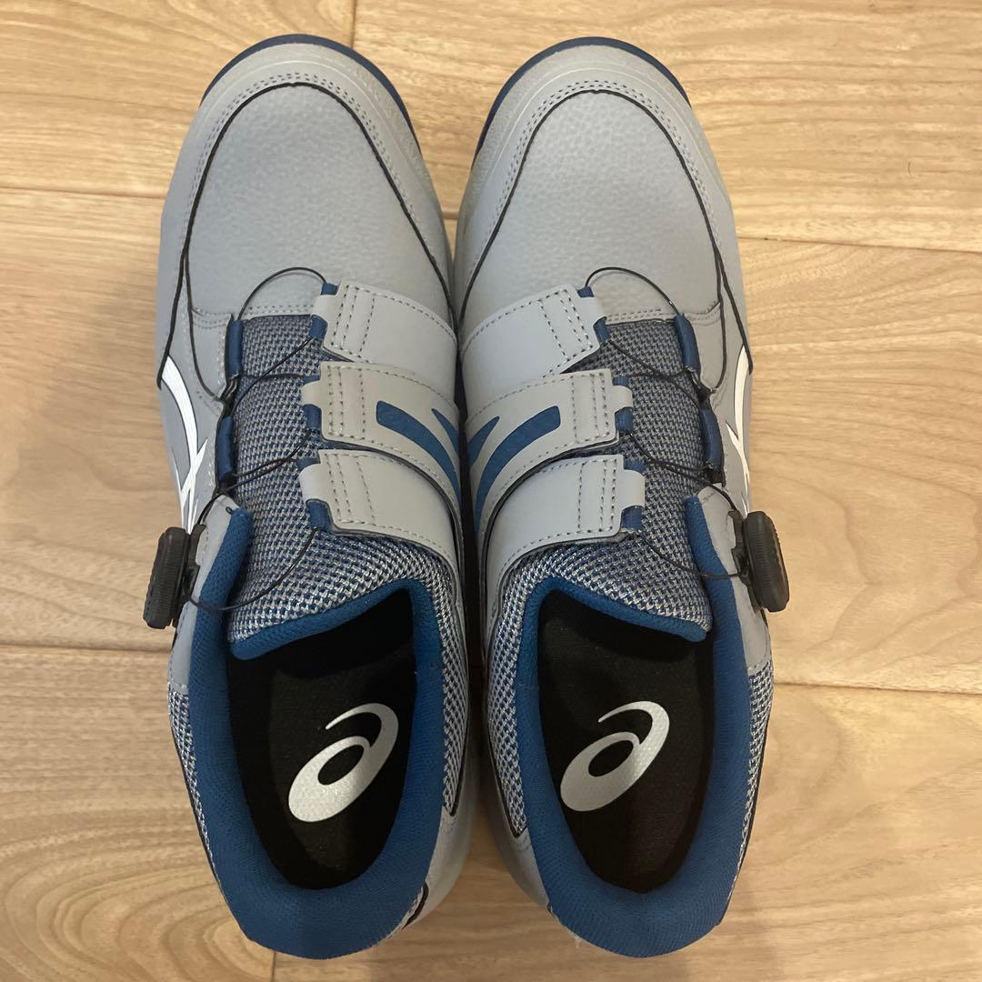 ASICS BOAシステム安全靴 グレー/ブルー