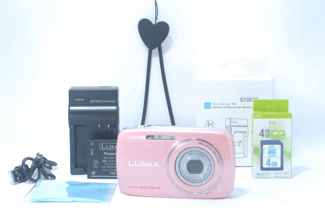 動作良好 Panasonic コンデジ 可愛い ピンク デジカメ スマホ転送可能
