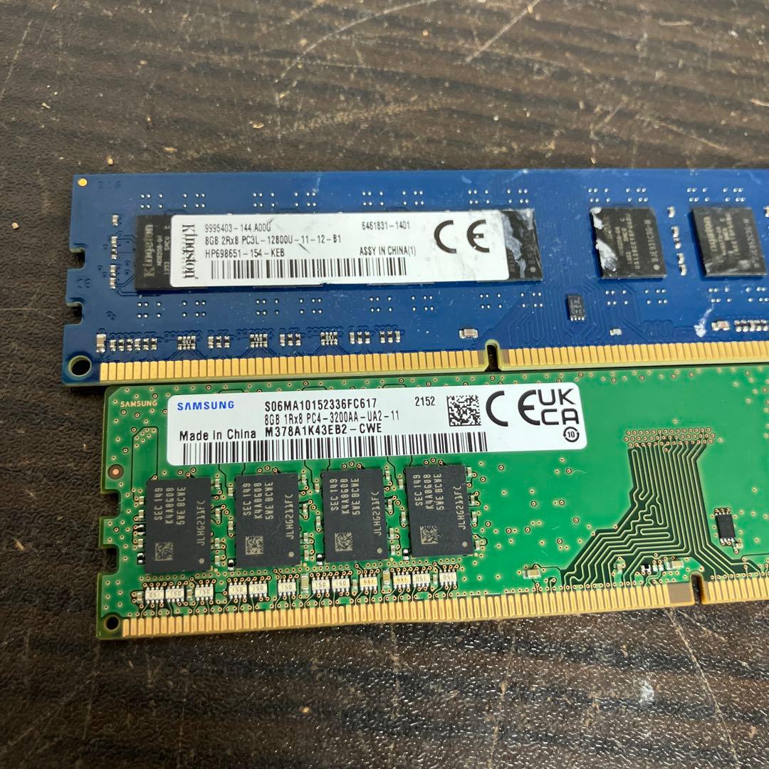デスクトップ用メモリ 8GB×2 DDR3 DDR4 混在
