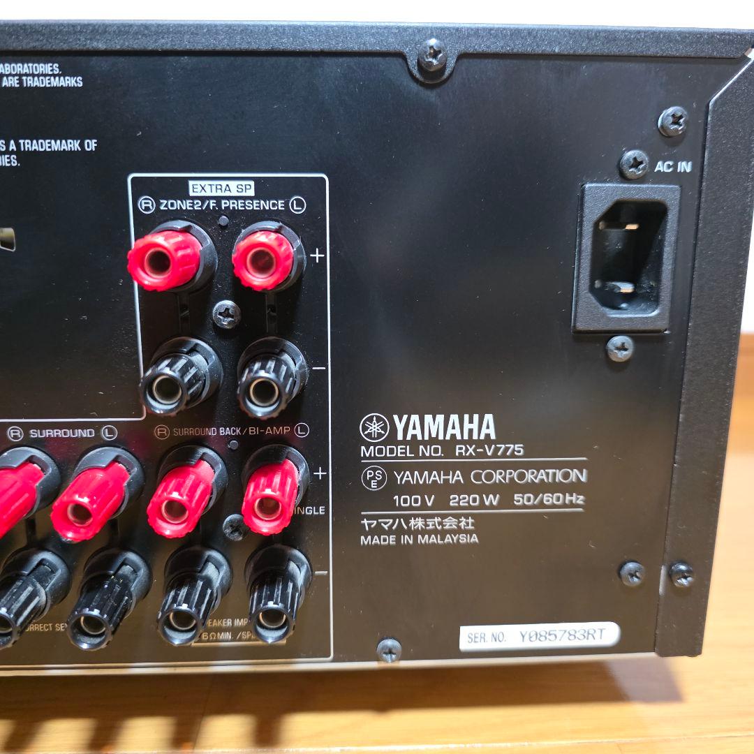 美品 動作確認済 YAMAHA AV RX-V775 AVレシーバー リモコン無
