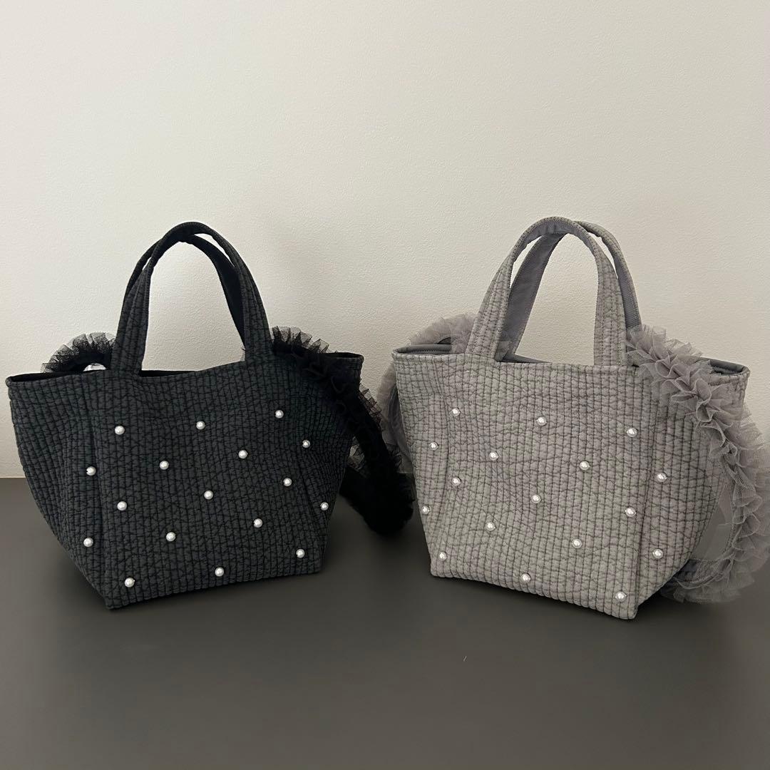 再入荷！チュールショルダー付きヌビバッグ
