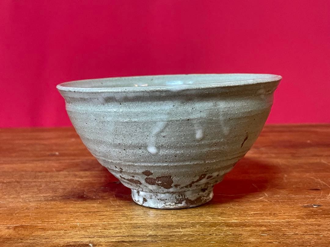 須田祥豊 青井戸茶碗 裏千家十五代 鵬雲 書付 共箱 美品 井戸茶碗 如拙庵
