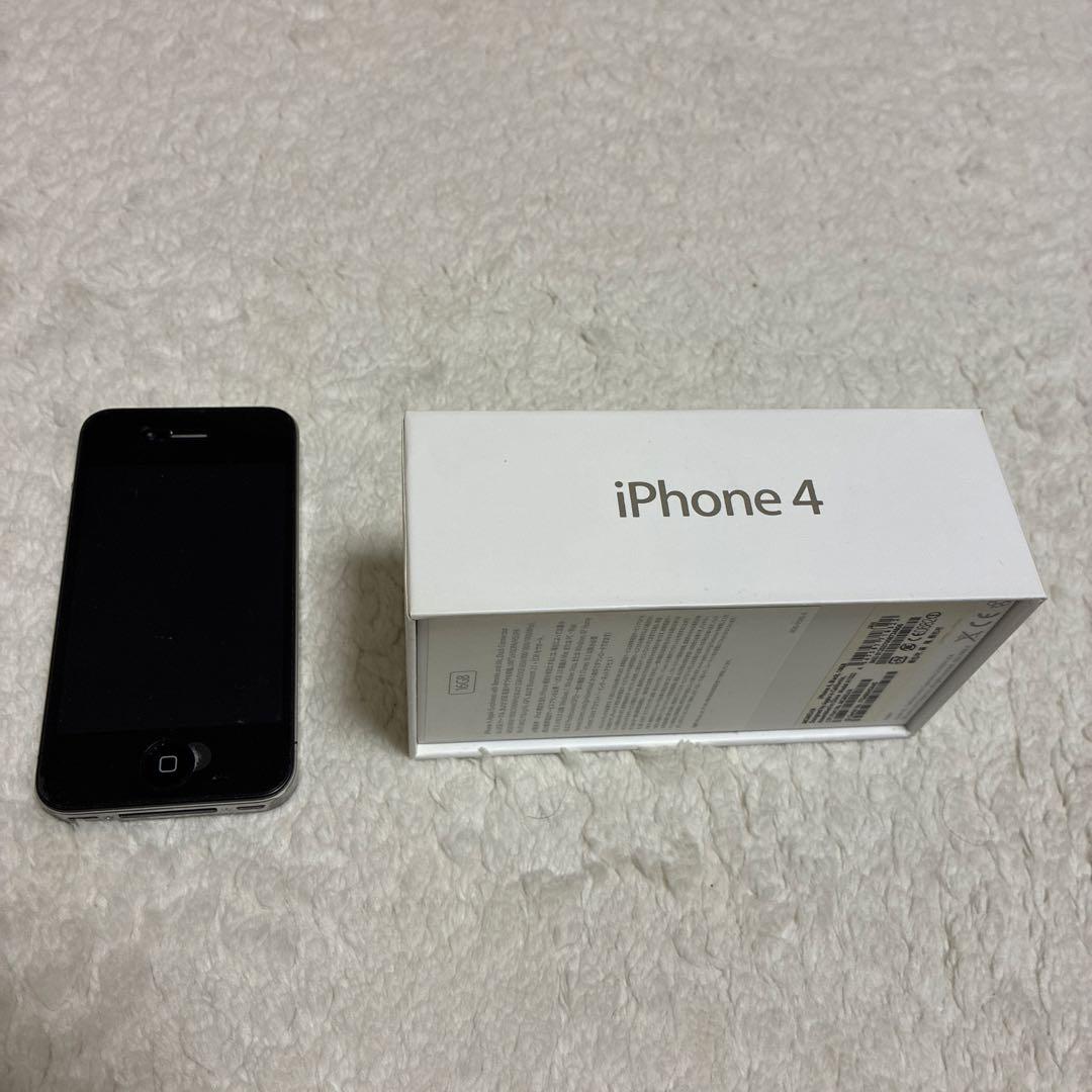 Apple iPhone 4 本体 ブラック USBケーブル付