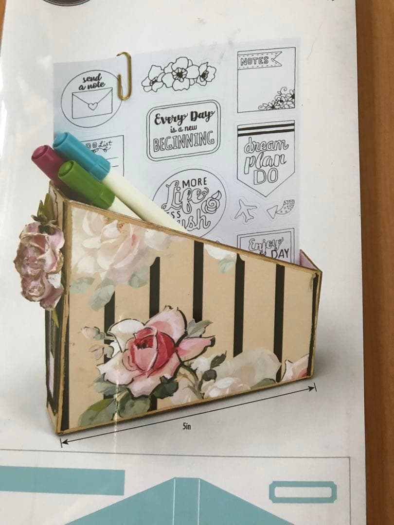 アルバム・スクラップ Card Box Planner Storage & Organizer