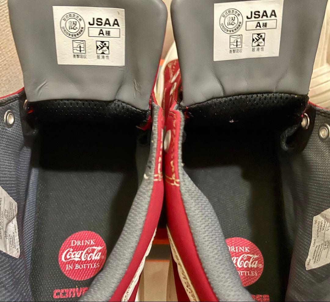 CONVERSE コカコーラコラボ レッド ハイカット 安全靴 29cm
