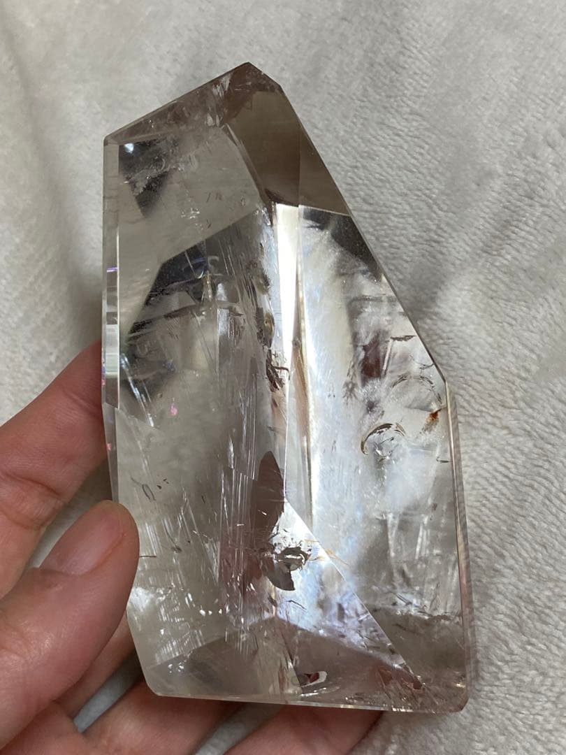 天然石　クリアクォーツ　フリーカット　水晶　置物