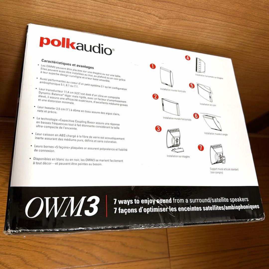 polk audio OWM3 スピーカー 黒