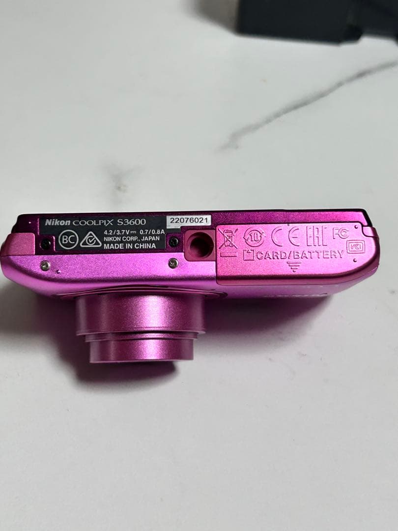 ニコン NIKON COOLPIX S3600 ピンク