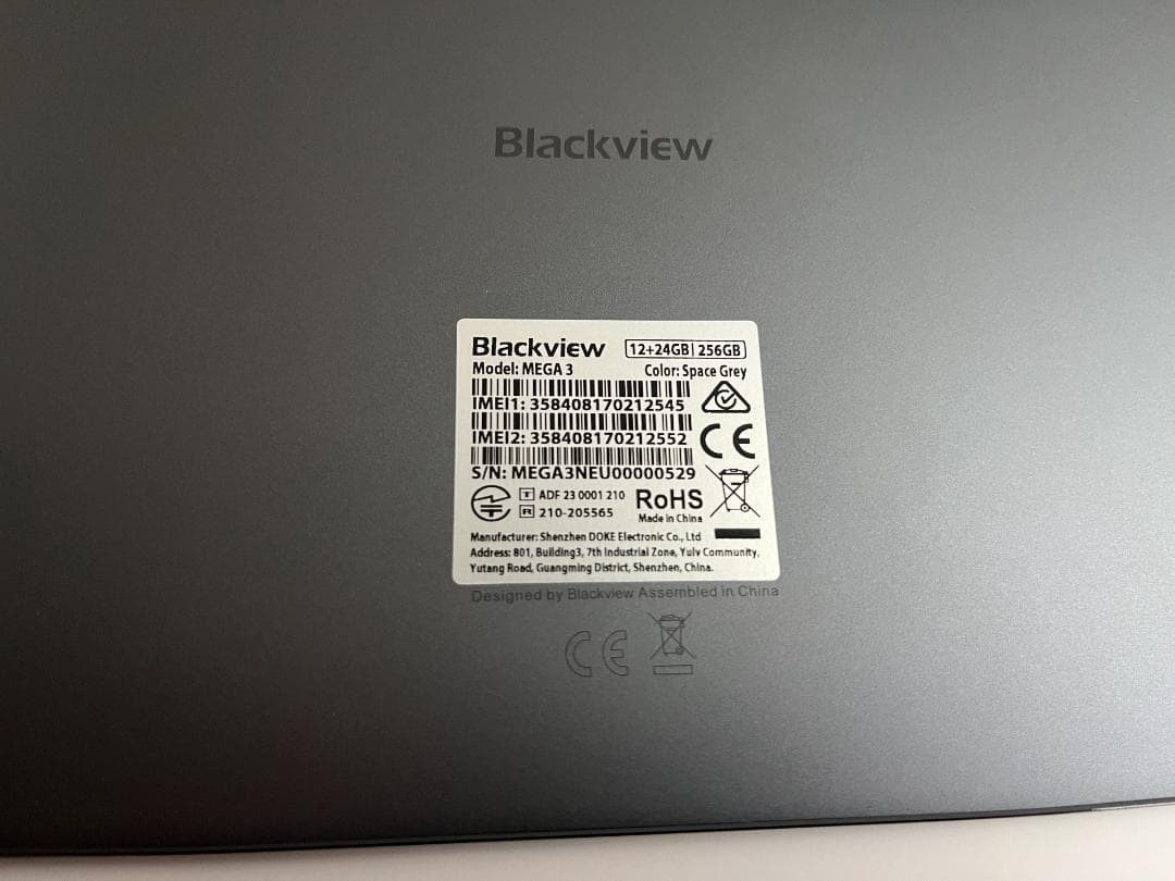 Blackview MEGA3 タブレット 12.1インチ 256GB 極美品