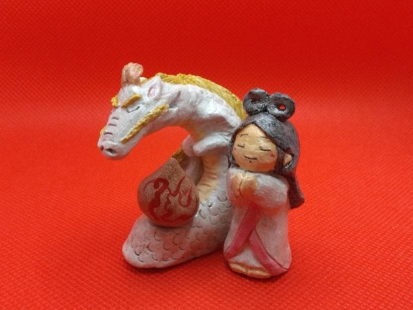 瀬織津姫＆白龍　　ちっちゃな神さま仏さま　弁財天