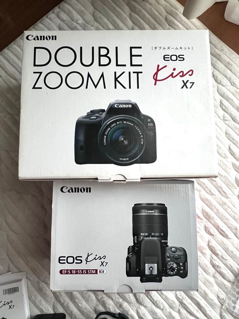 Canon EOS kiss X7 ダブルズームキット 一眼レフカメラ　セット