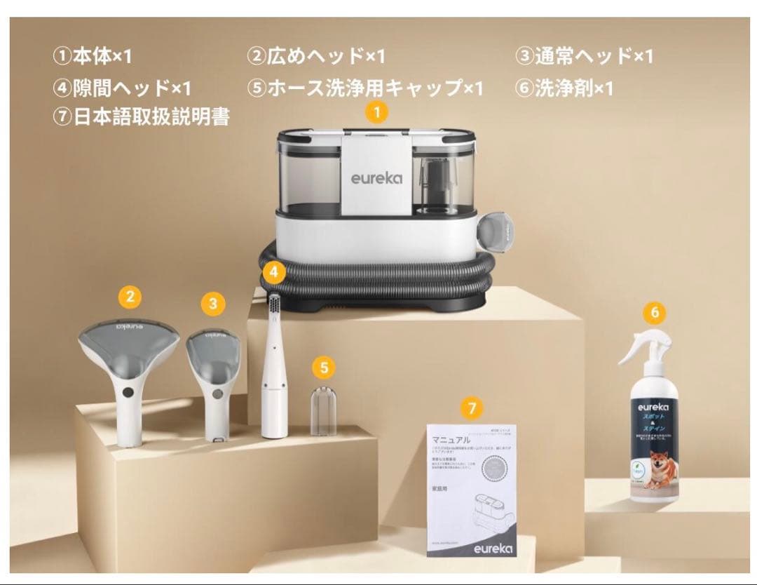 EUREKA（ユーリカ）NEY100 リンサークリーナー　カーペットクリーナー