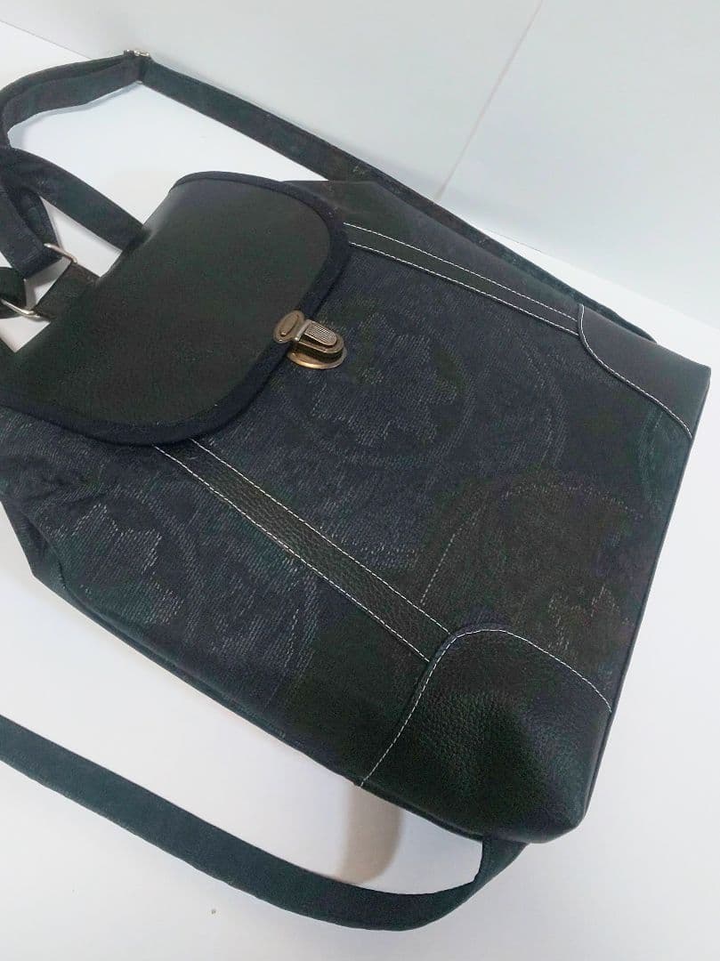 もりはは♪ハンドメイド*大島紬*リュックとバッグハンガー♪正絹