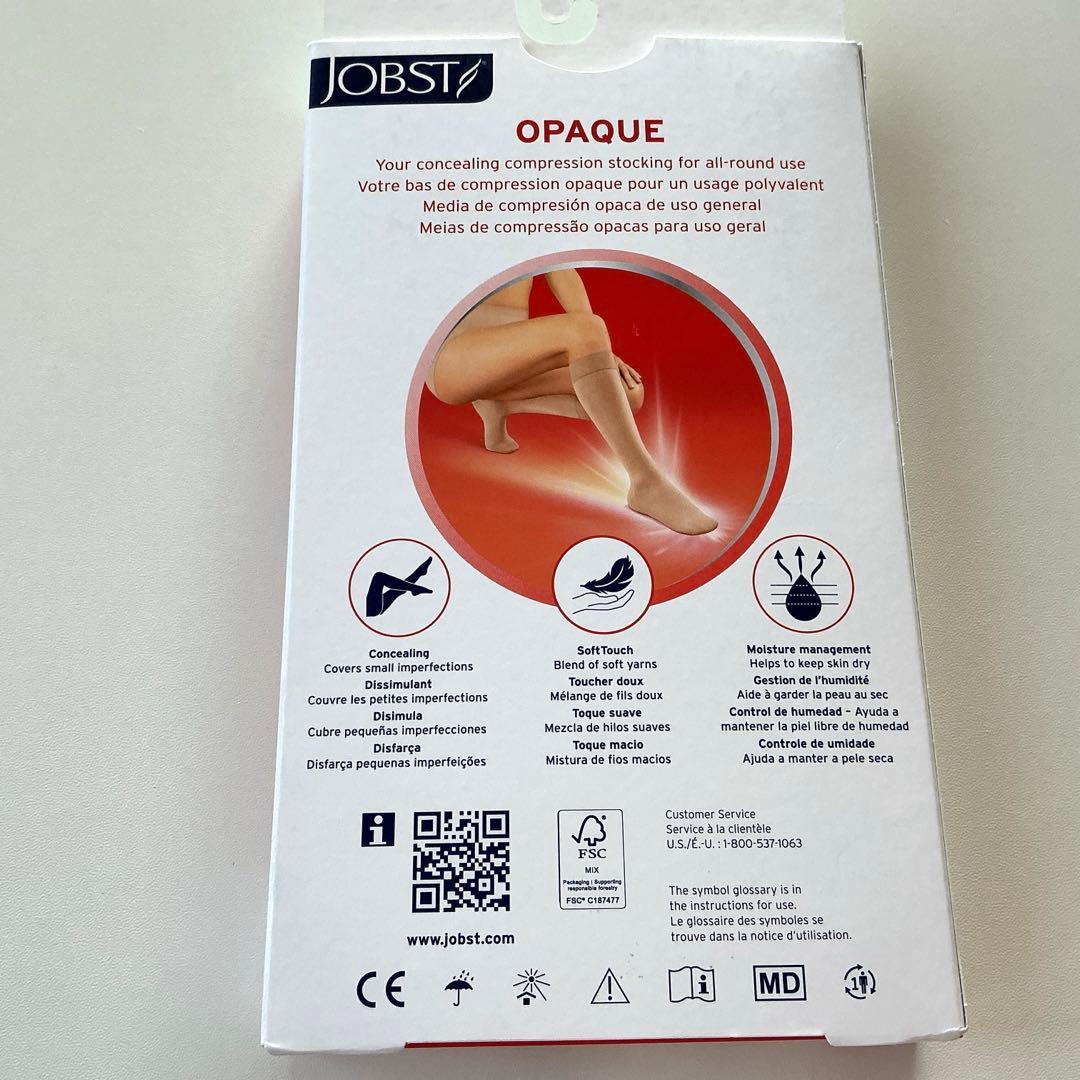 【新品未使用】JOBST OPAQUE 医療用着圧膝丈ソックス M ブラック