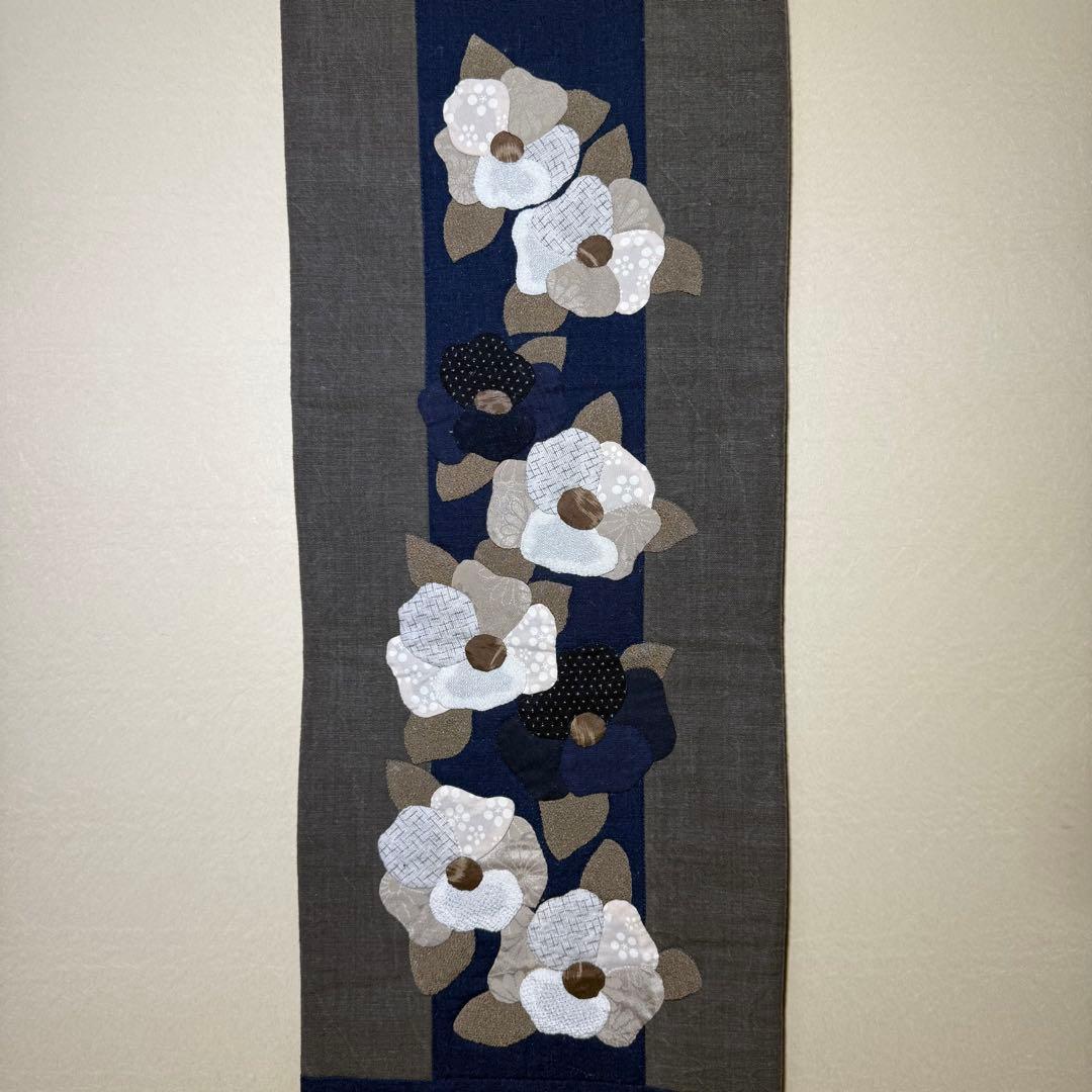 花水木タペストリー 藍染 手作り ハンドメイド ハナミズキ