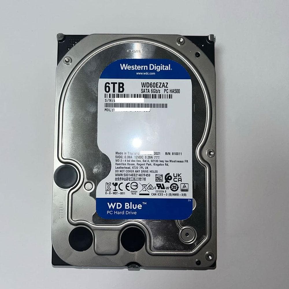 WD Blue 6TB HDD WD60EZAZ 18,132時間利用