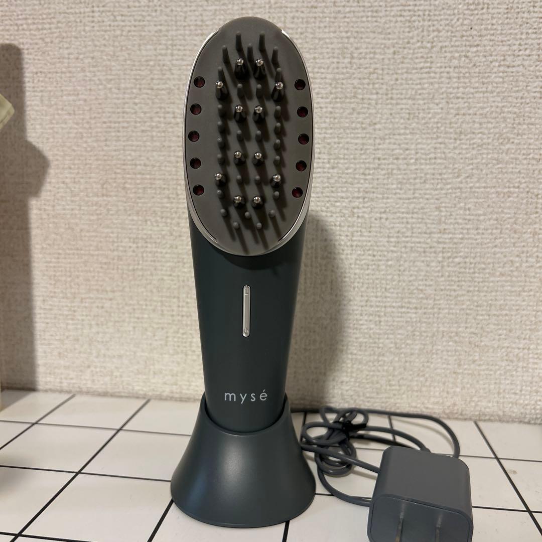 mysé スカルプブラシ グレー 充電器付き