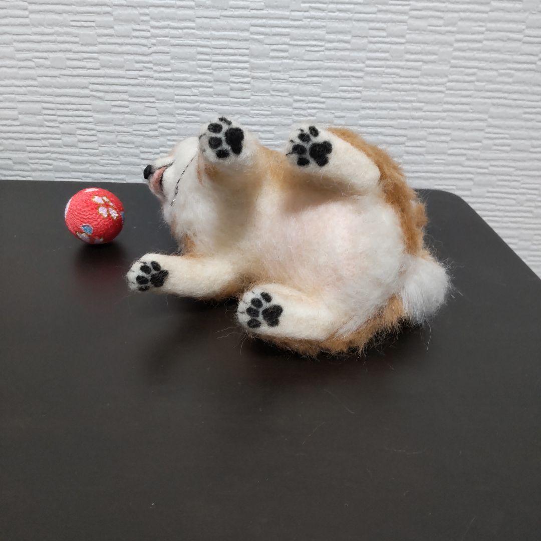 羊毛フェルト☆柴犬手毬☆ハンドメイド