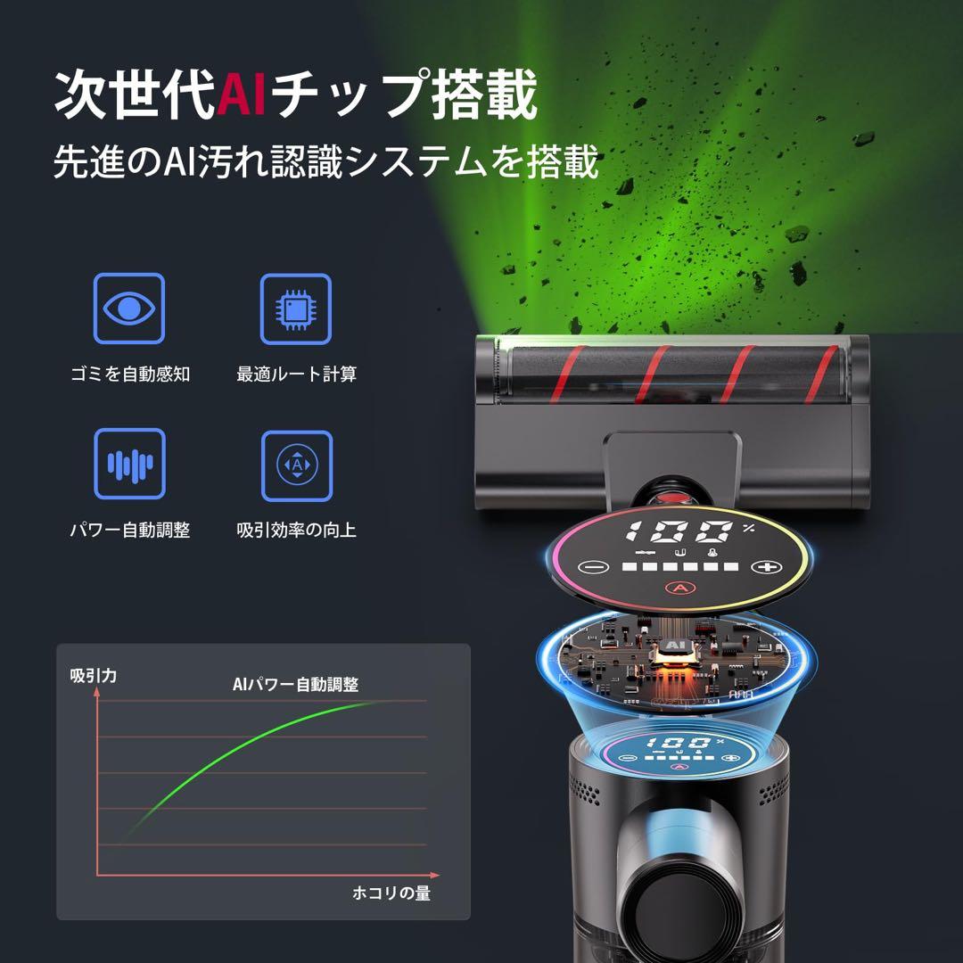 大特価♥掃除機 コードレス 独立モーター自走式 100Kpa超強力吸引