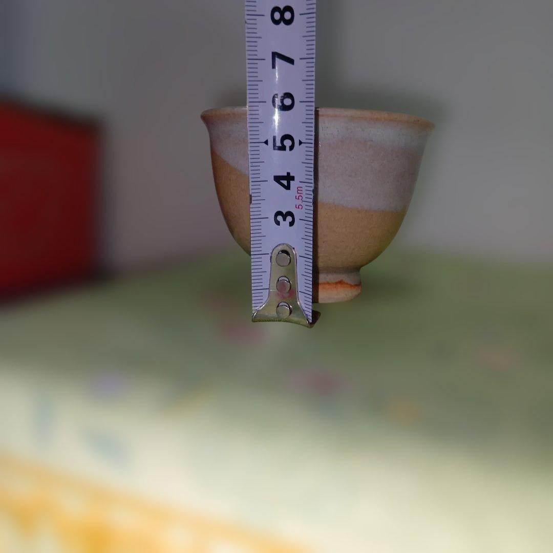 陶磁器萩焼の窯元、泉流山せんりゅうざん茶器セット、文化功労者陶芸家、吉賀大眉品