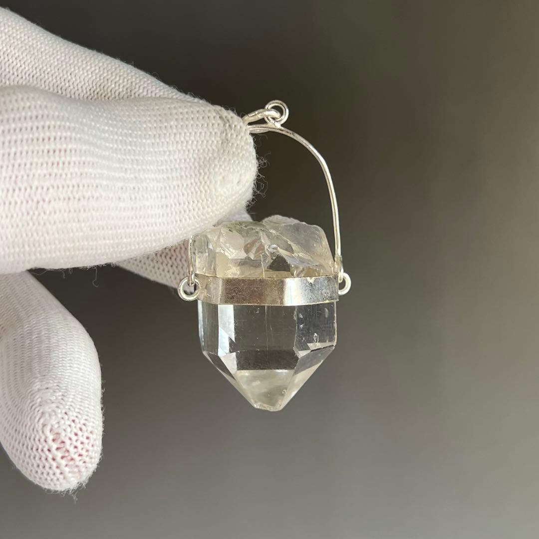 ハンドメイド　透明感とパワーあり　ヒマラヤ水晶　マニハール　ネックレス　6