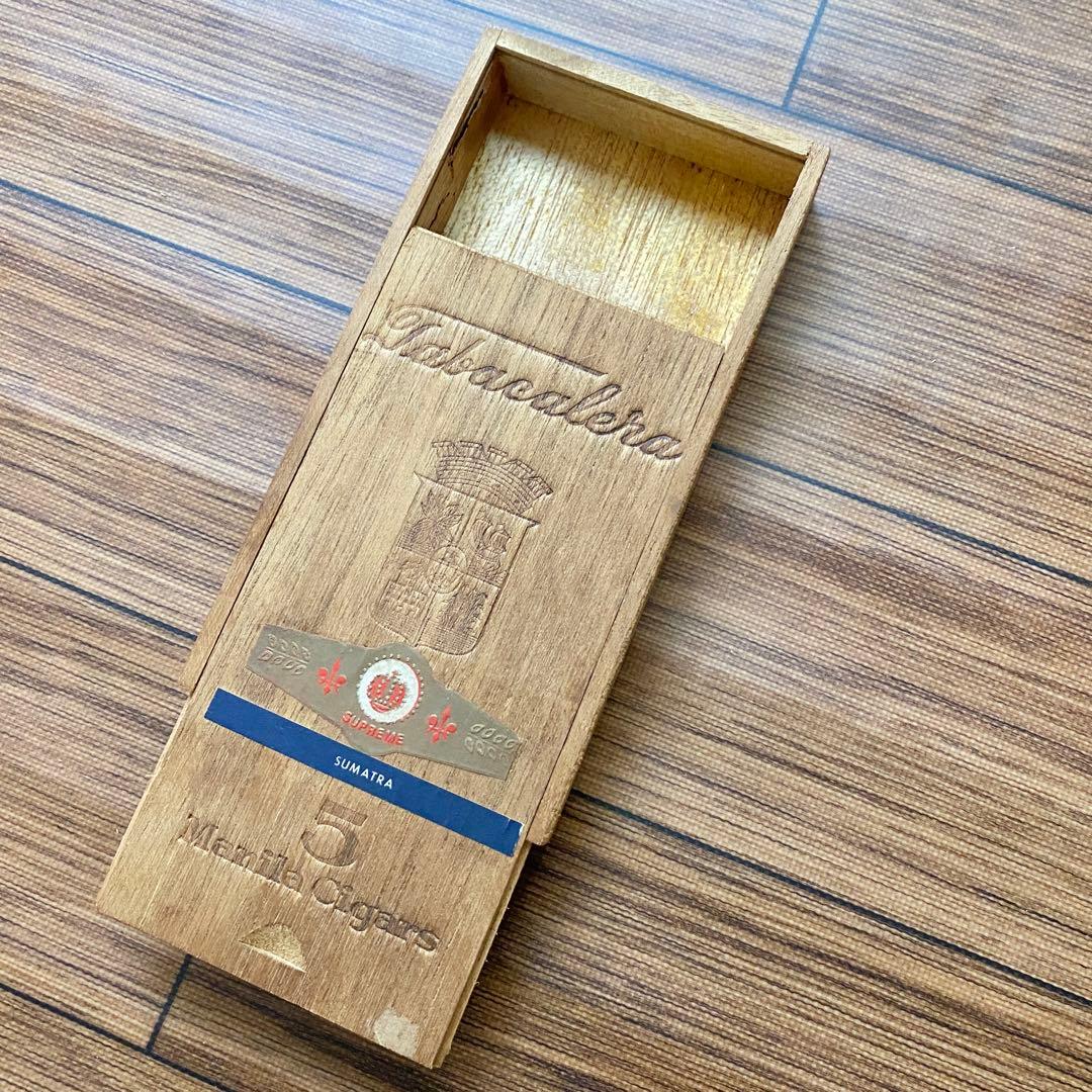 葉巻 「 タバカレラ 」 シガレットケース 木箱 昭和レトロ たばこケース 希少