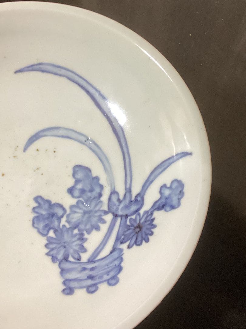 古美術骨董品蔵出し等コレクション品時代物整理出品　初期伊万里染付七寸皿