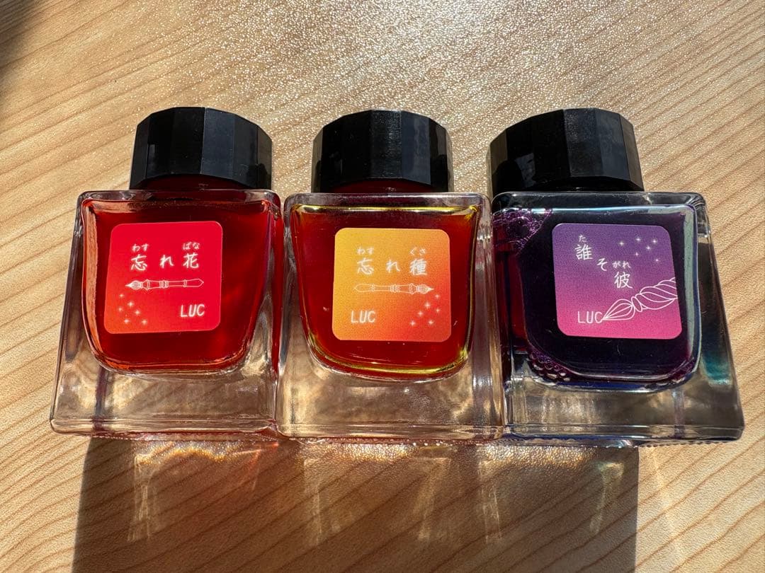 ガラス工房 LUC ガラスペン+インク3本セット