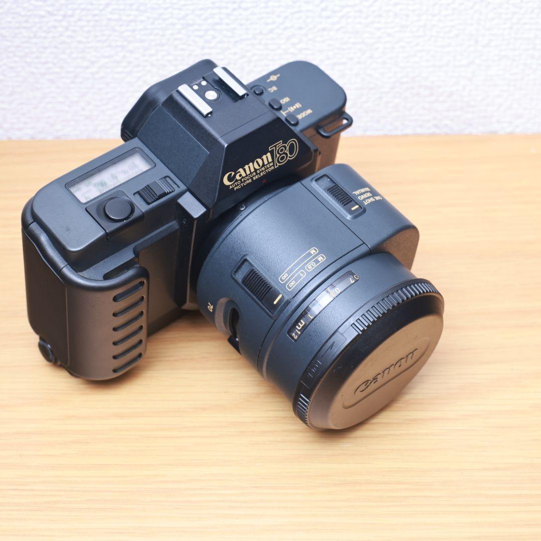 フィルムカメラ Canon T80 レンズ2本 電池付き