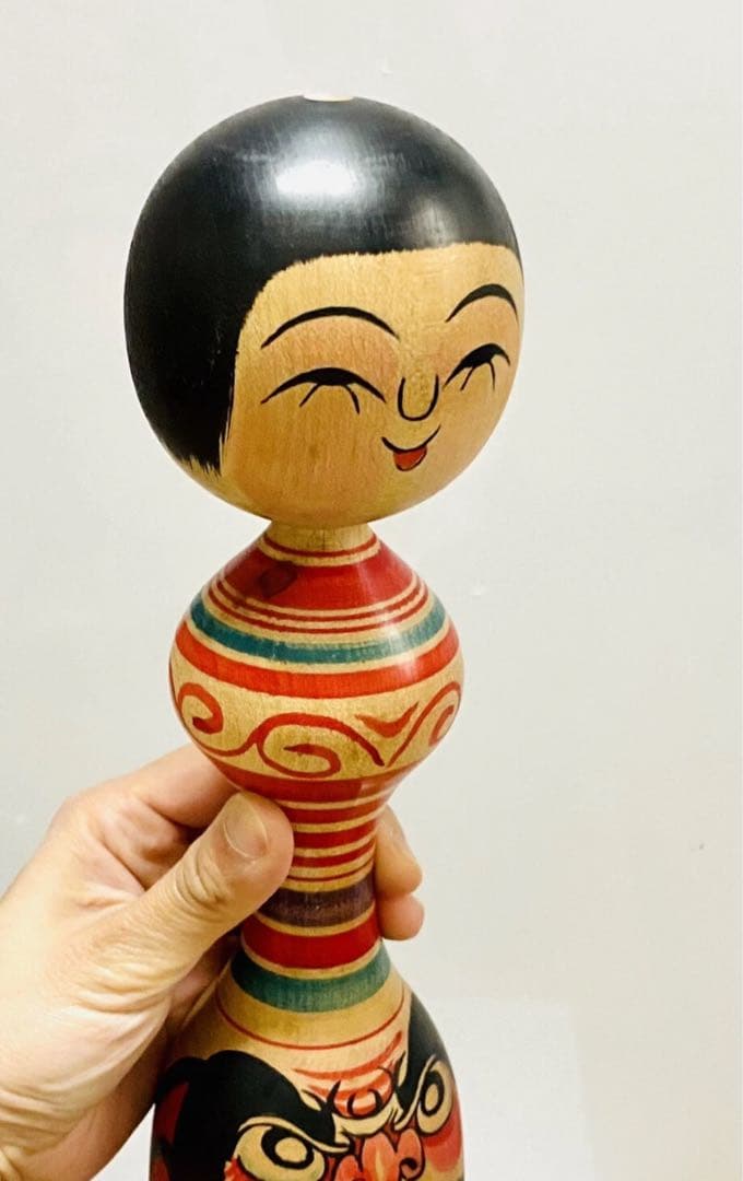 中古　こけし　人形　日本　木製　伝統　毛利専蔵　G コレクション