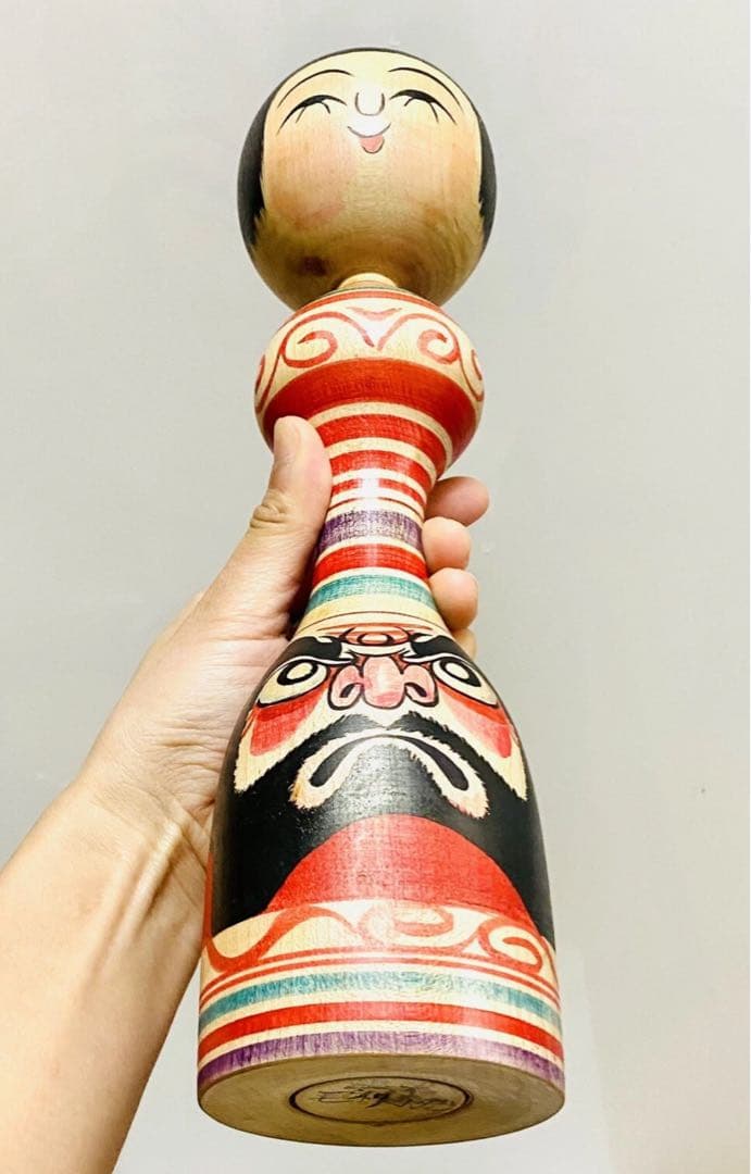 中古　こけし　人形　日本　木製　伝統　毛利専蔵　G コレクション