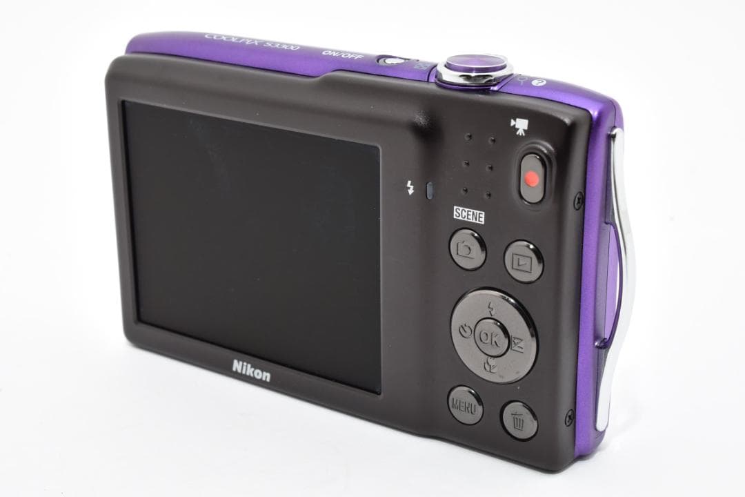 Nikon Coolpix S3300 パープル デジカメ#2538