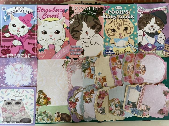 おすそ分けパック　紙もの詰め合わせ　猫づくし　大容量200点♡ B