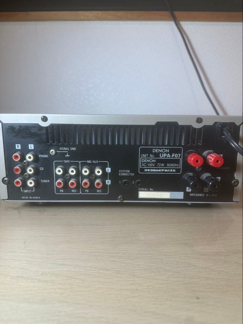 DENON プリメインアンプ UPA-F07 入電確認済み