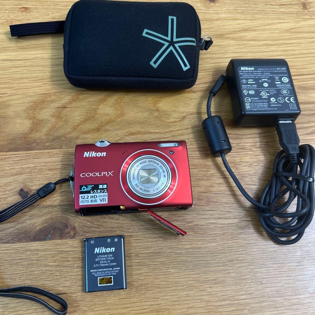 Nikon COOLPIX S5100 レッド コンパクトデジタルカメラ