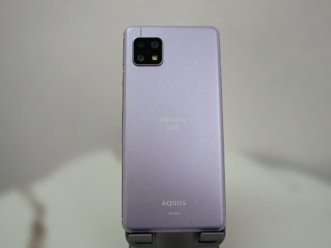 美品 AQUOS sense5G SH-53A ドコモ ライラック