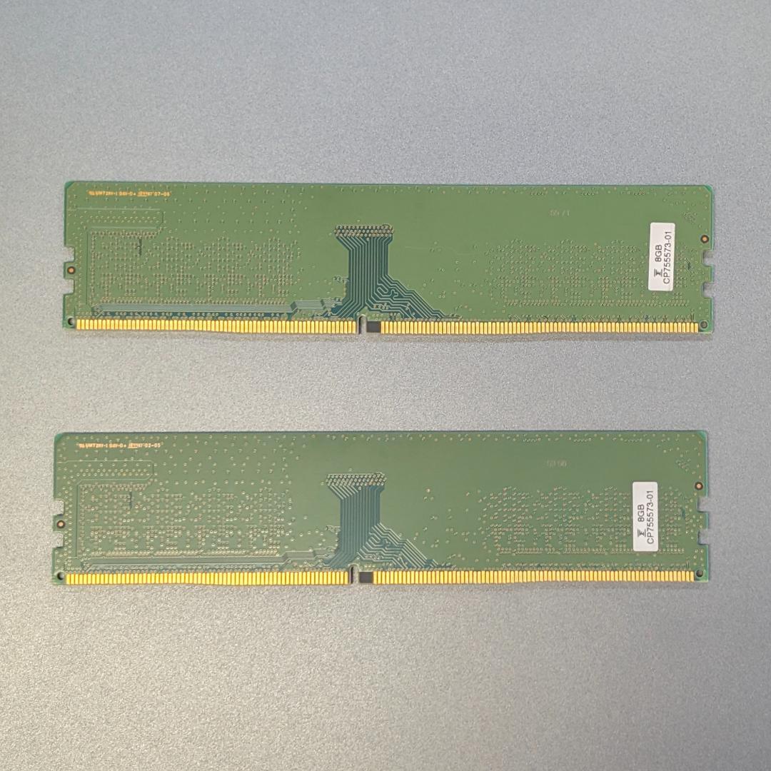 SAMSUNG DDR4 8GB PC4-2400T メモリ 2枚セット ①