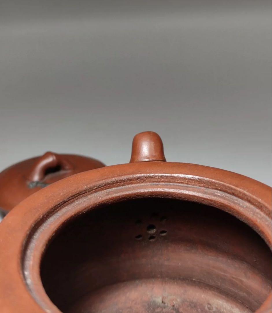 紫砂急須　在銘　茶道具宜興 紫砂壷 朱泥 茶壺 急須 煎茶道具