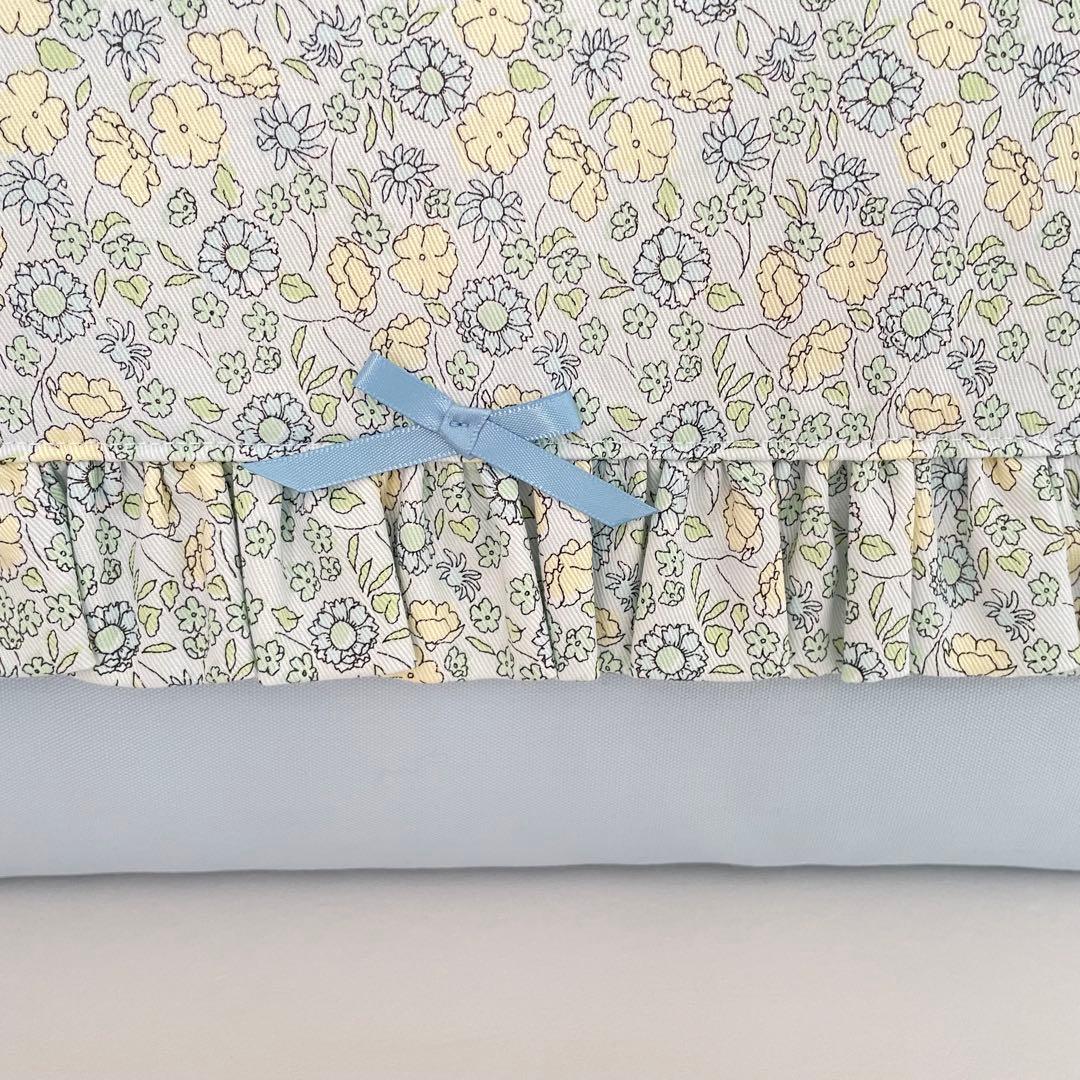 専用ページ　花柄水色セット+ブルーグレーお弁当袋セット