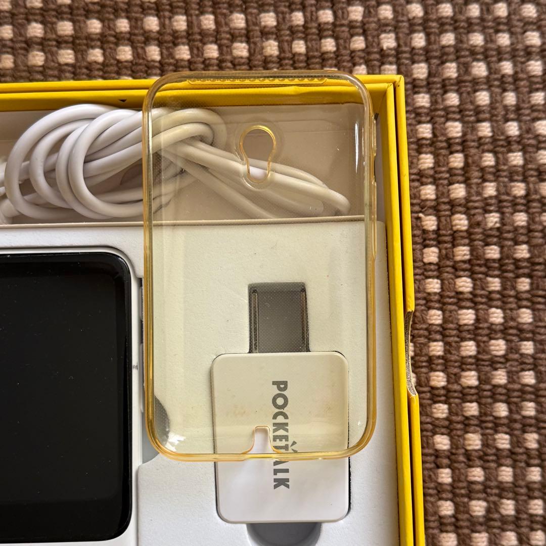未使用 POCKETALK S ポケトーク 翻訳機ホワイトPTSGW PS019