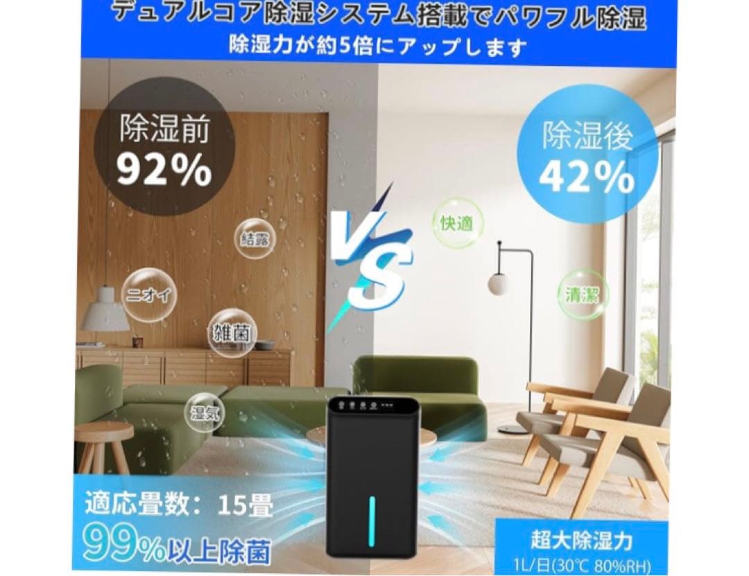 【画期的】除湿機 大容量 強力除湿 除湿器 部屋干し 湿気取り