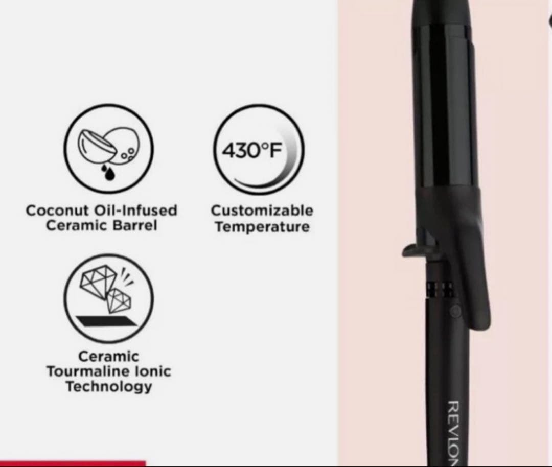 【美品】REVLON カールヘアアイロン