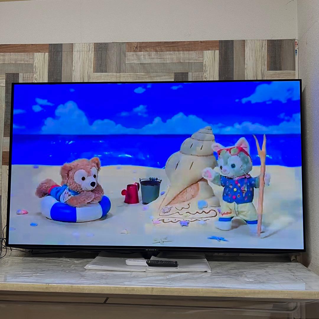 全国送料込❣️使用わずかSHARP65V型有機ELテレビAndroid ネット動画