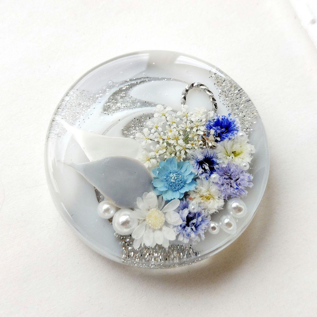 【1267】レジン　ヘアゴム　ポニーフック　ブロ―チ　ハンドメイド