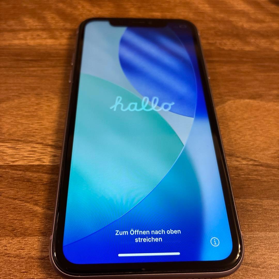iPhone11 128GB SIMフリー(元ahamo)箱あり パープル