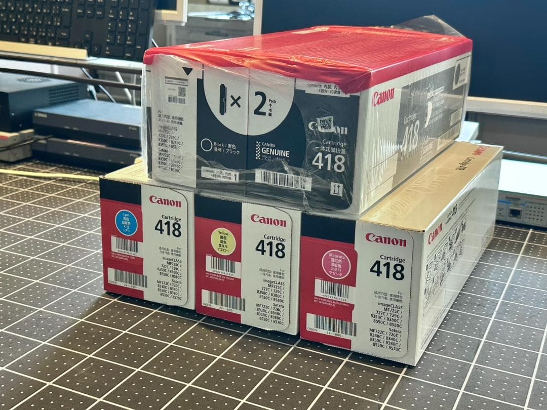 Canon Cartridge 418　純正トナーカートリッジ 5本セット