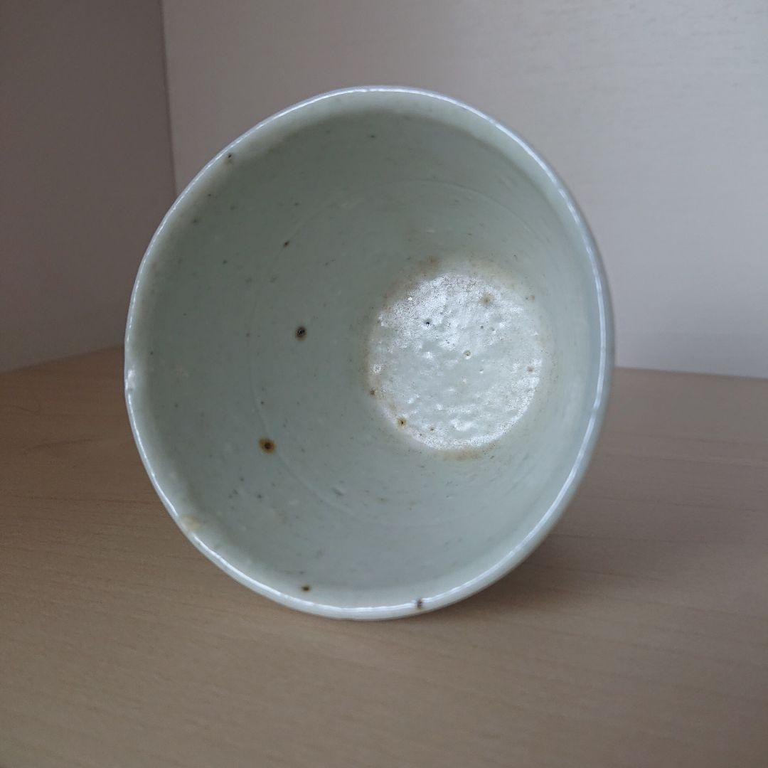 切込焼　大正切込　蕎麦猪口　染付松鶴図